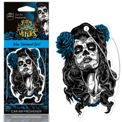 ZAPACH AUTO AROMA CAR CELLULOSE MUERTOS BLUE DIAMOND GIRL ODSWIEZACZ  