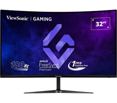 Zakrzywiony Monitor 32 cale ViewSonic VX3218C-2K 2K VA 180Hz 1ms MPRT