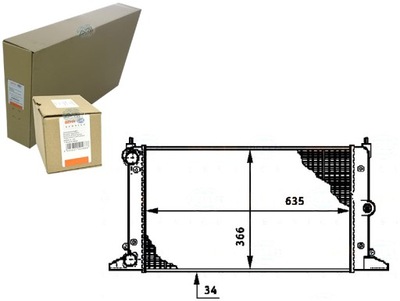 РАДИАТОР ДВИГАТЕЛЯ BEHR HELLA YM218005DA 1109113 7M