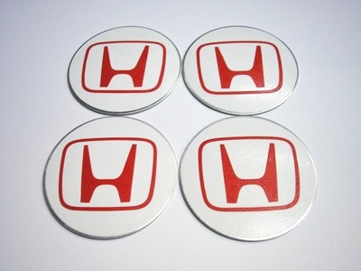 4 LIPDUKAI HONDA TYPE-R TYPE-S 54MM LOGO ALIUMININIAI NA GAUBTAS DANGTELIS 