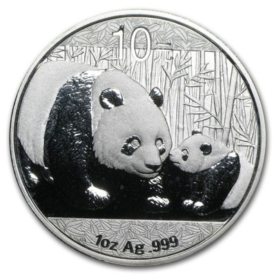 Chińska Panda 1 oz Srebra Srebrna Moneta 2011