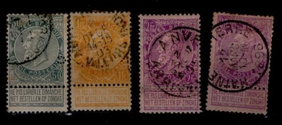 BELGIA, 1897 ROK, Mi. 68 - 70