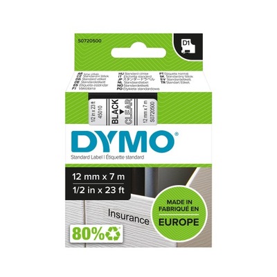 Dymo S0720500 Taśma D1 12mm x 7m przezroczysta