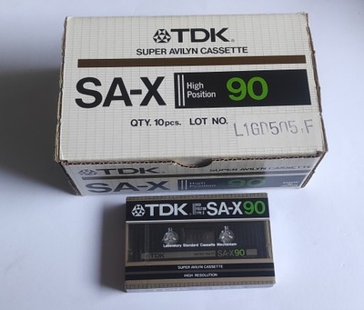 TDK SA-X90 1985 NOS folia SA-X 90 Japan #1398
