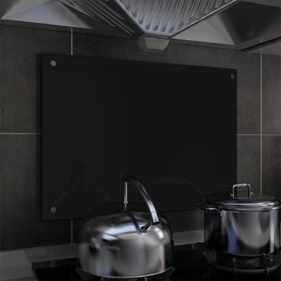 Lumarko Panel ochronny do kuchni, czarny, 70x50 cm