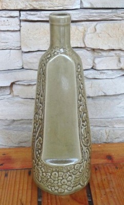 Stara karafka ceramiczna na wino butelka zabytek