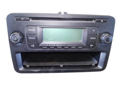Радіо cd оригінальні skoda fabia ii lift 5j0035152d фото №1