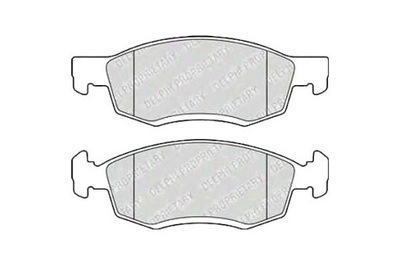 Delphi тормозные колодки тормозные chevrolet aveo dacia logan фото №1