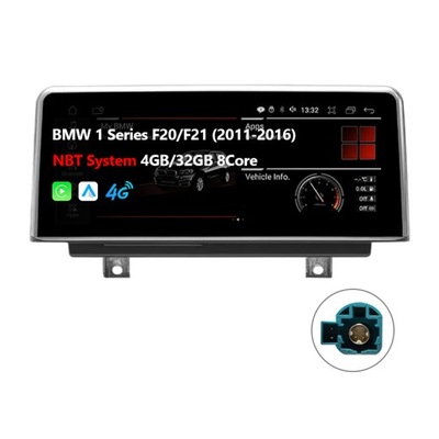 RADIO AUTOMOTIVE ANDROID 12 SYSTEM NBT FOR BMW SERII 1 F20 F21 2011-2016  