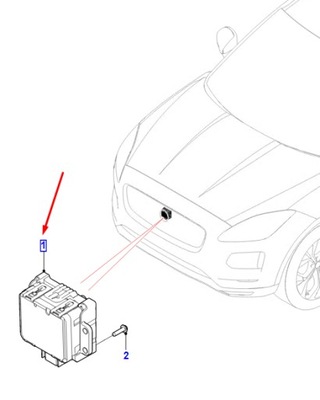 Jaguar i-pace x590 distance датчик t4k4056 original фото №1