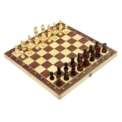 Składana drewniana szachownica 14x14\