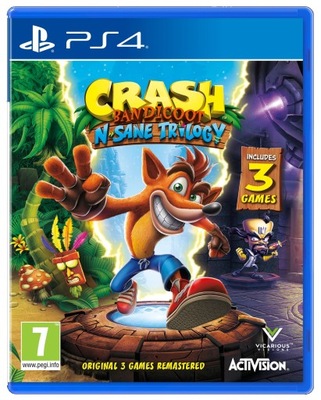 PS4 Crash Bandicoot N. Sane Trilogy/ ZRĘCZNOŚCIOWA