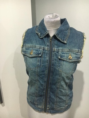 denim kamizelka dżinsowa nowa 36