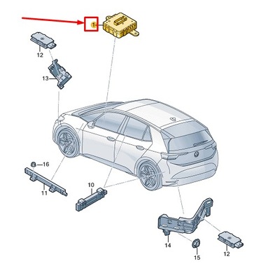 Vw id.3 e11 access and запуск authorisation управление unit 5wa959436r фото №1