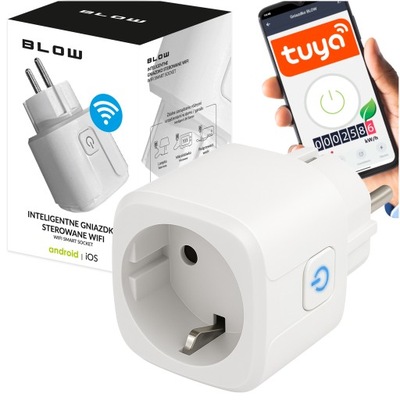 INTELIGENTNE GNIAZDKO WiFi SMART TUYA GNIAZDO WATOMIERZ PROGRAMATOR TIMER