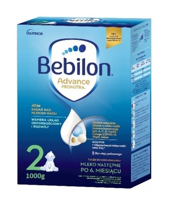 BEBILON Pronutra Advance 2 po 6. m. życia 2x500g