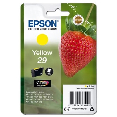 Epson oryginalny ink / tusz C13T29844012, T29, yellow, 3,2ml, Epson Express