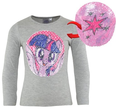 Bluzka t-shirt MY LITTLE PONY magiczne cekiny 98