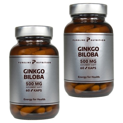 Miłorząb japoński Ginkgo Biloba ekstrakt 500 mg x2