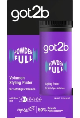 GOT2B POWDER FULL PUDER ZWIĘKSZAJĄCY OBJĘTOŚĆ WŁOSÓW 10g Z NIEMIEC
