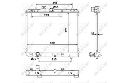 NRF NRF53918 RADUADOR OPEL AGILA 1,0 12V 07-  