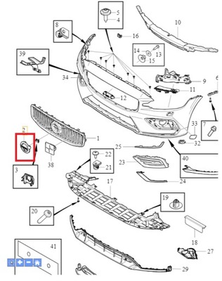 Емблема na решітка радіатора volvo v60 ii 19-21r v90 ii 17-21r фото №1