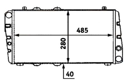 Hella радіатор wody skoda favorit 1.3 135l 781 фото №1