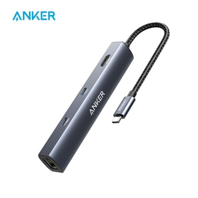 Anker USB C Hub, PowerExpand 6-w-1 USB C PD Ether