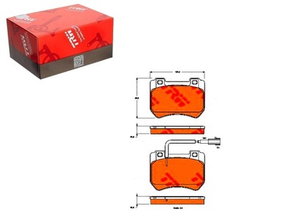 TRW КОЛОДКИ HAM. ALFA P. 159 05- 1,9/2,0 JTD
