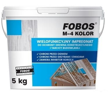 FOBOS M-4 IMPREGNAT DO DREWNA KONSTRUKCYJNEGO 5KG +
