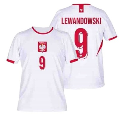 Koszulka LEWANDOWSKI Polska Reprezentacja koszulka piłkarska r.134 Euro 24