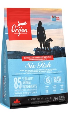 ORIJEN Adult 6 Six Fish Dog 2kg ryby