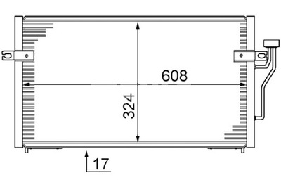 MAHLE КОНДЕНСАТОР КОНДИЦИОНЕРА MITSUBISHI CARISMA SPACE STAR 1.3 1.6