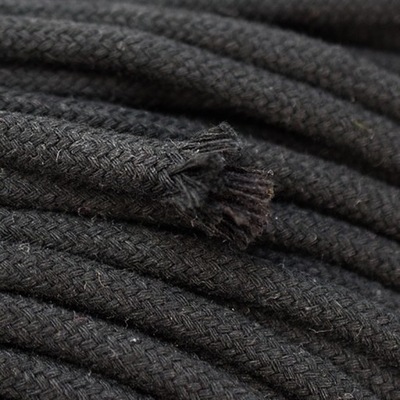 Sznur sznurek knot bawełniany czarny 10mm x 30 mb