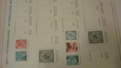 Zbiór starych znaczków pocztowych Nyassaland