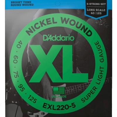 D'ADDARIO EXL220-5 struny do basu 40-125 5str