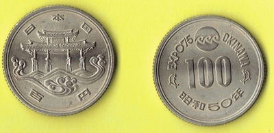 Japonia 100 Yen 1975 r. EXPO