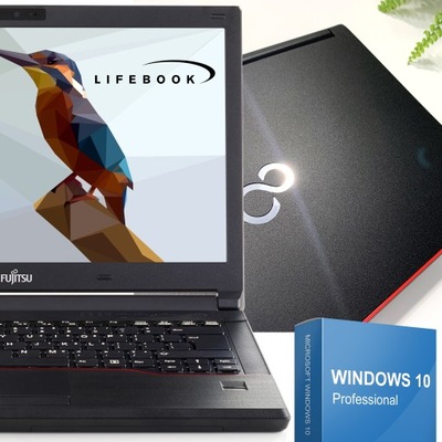 Laptop Fujitsu Lifebook E546 z SSD, DDR4 napęd DVD, Kamera|OFFICE 14 " Intel Core i3 8 GB / 256 GB czarny