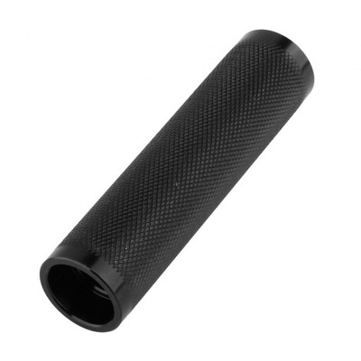 Aluminum Alloy Handle Fitness Black 2.2cmx13.5cm