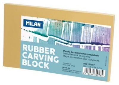 Blok do linorytu gumowy średni 15,5x9cm MILAN
