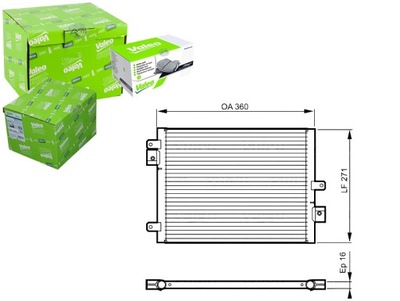 KONDENSATORIUS AUŠINTUVAS KONDICIONAVIMO VALEO 99657311102 