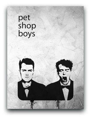 PET SHOP BOYS - OBRAZ - 60x40cm plakat canvas