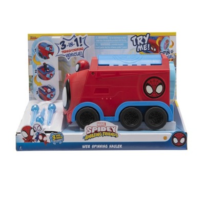 MARVEL SPIDEY Deluxe Spinning Hauler pojazd 3 w 1