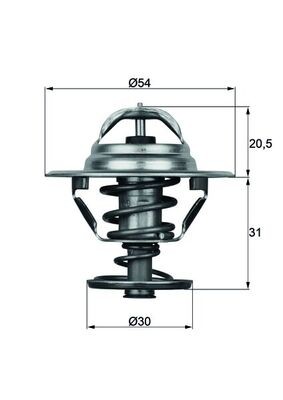 TERMOSTATO SAAB 88C 9-3/9-5 2,0T/2,3T TX1088D  