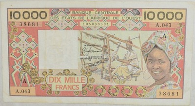 4.db.Wyb.Kości Słoniowej, 10 000 Fr.1977 - 1992