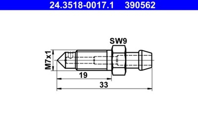 ATE 24.3518-0017.1 ZRUBA / VÁLVULA ODPOWIETRZNIKA  