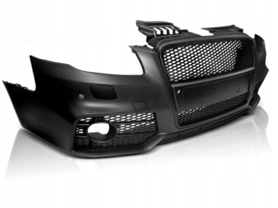 Бампер передній sport audi a4 b7 04-08r black pdc фото №1