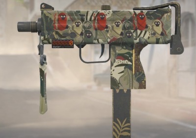 MAC-10 MAŁPI KAMUFLAŻ MONKEYFLAGE CS GO skin CS2