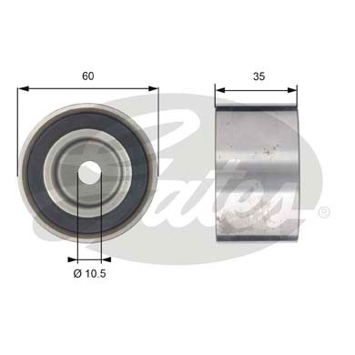 ROLLO PROPULSOR CORREA DISTRIBUCIÓN GATES T42039  