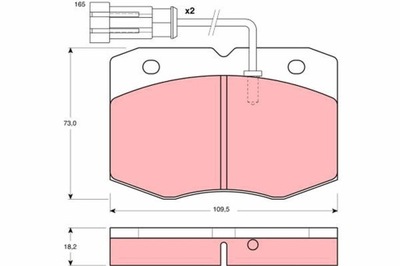 ZAPATAS DE FRENADO IVECO PARTE DELANTERA DAILY 89-98 Z SENSOR GDB1356  